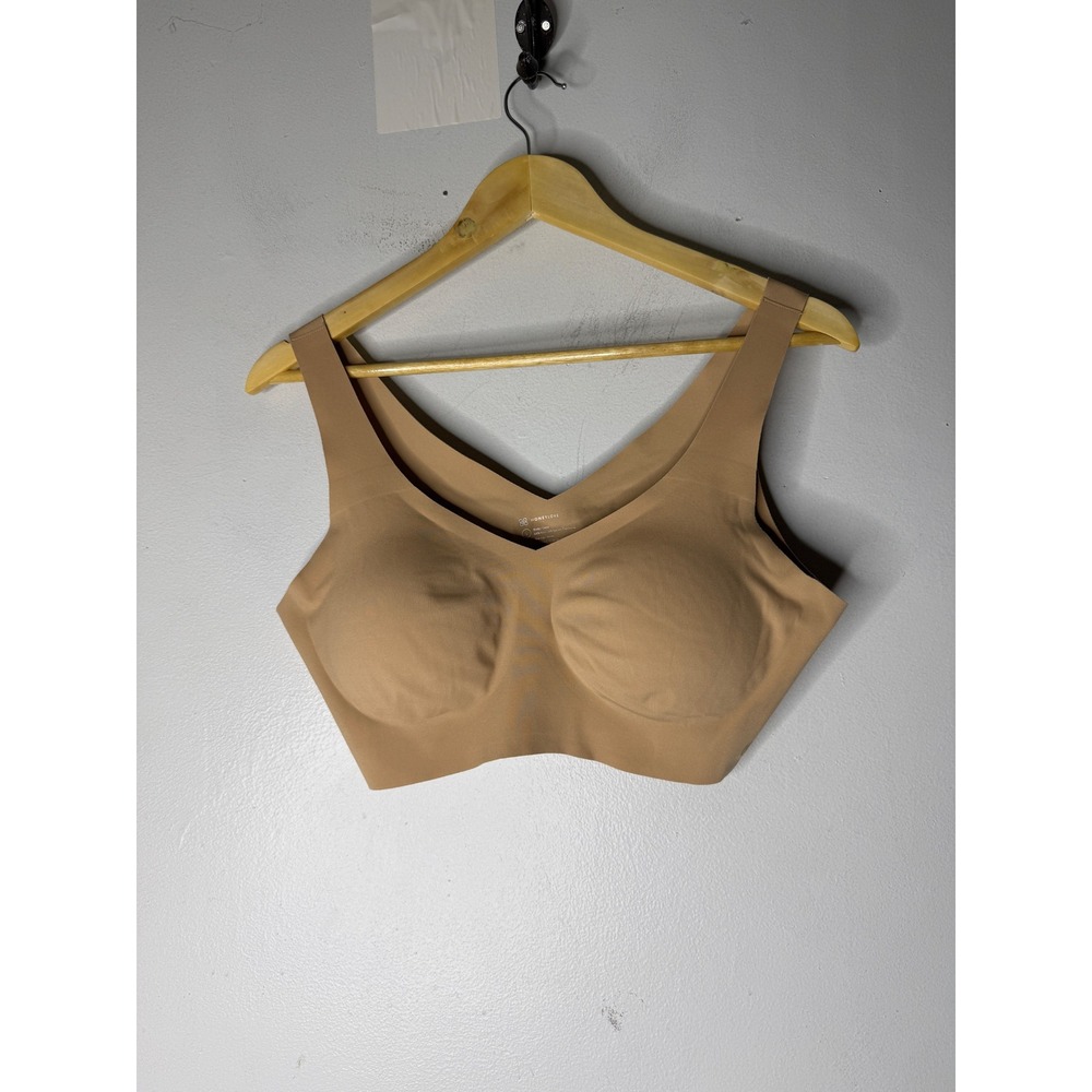 Honeylove tan v neck wireless pullover bra size large